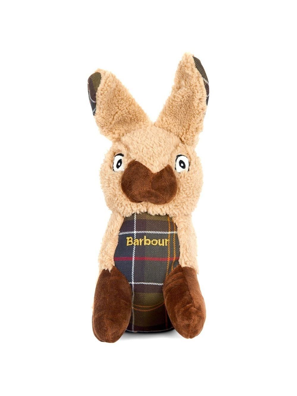 Barbour Dog Toy Rabbit Plaid Stuffed Logo Squeaker Dog Toy 🐾Best Friend - Picture 4 of 10
